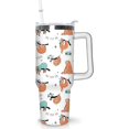 thumbnail image 1 of 40 oz Sloth Tumbler with Handle Gifts for Sloth Lover 40oz Stainless Steel Travel Cup Mug Water Bottle, 1 of 3
