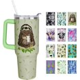 thumbnail image 1 of 40 oz Sloth Tumbler with Handle and Straw Lid 40oz Sloth Gifts for Women Double Stainless Steel Insulated Cup Sloth Travel Coffee Mug, 40 Ounce9, 1 of 6