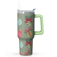 thumbnail image 1 of 40 oz Snowflake Tumbler with Handle and Straw, Double Wall Insulated Stainless Steel Cup 40 oz, Leak Proof Holiday Mug, Christmas Gift Idea, 1 of 4