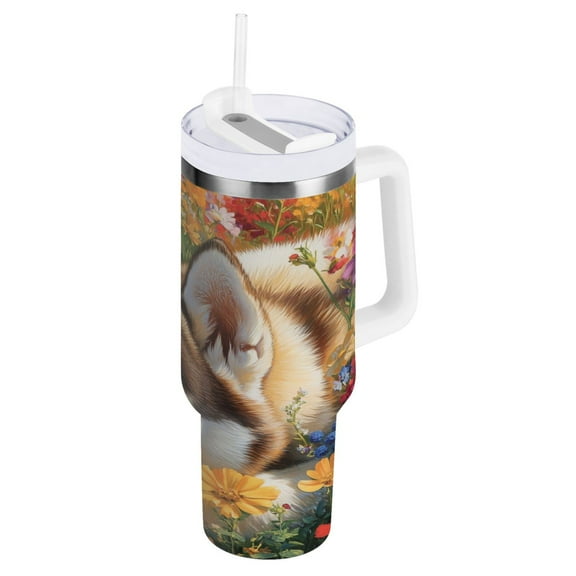 40 oz Stainless Steel Tumbler Vacuum Insulated Leak Proof Stainless Steel Coffee Cup Water Bottles Garden Husky