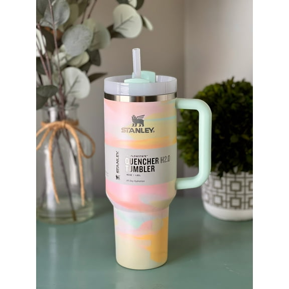 40 oz Stainless Steel Vacuum Insulated Tumbler with Lid and Straw