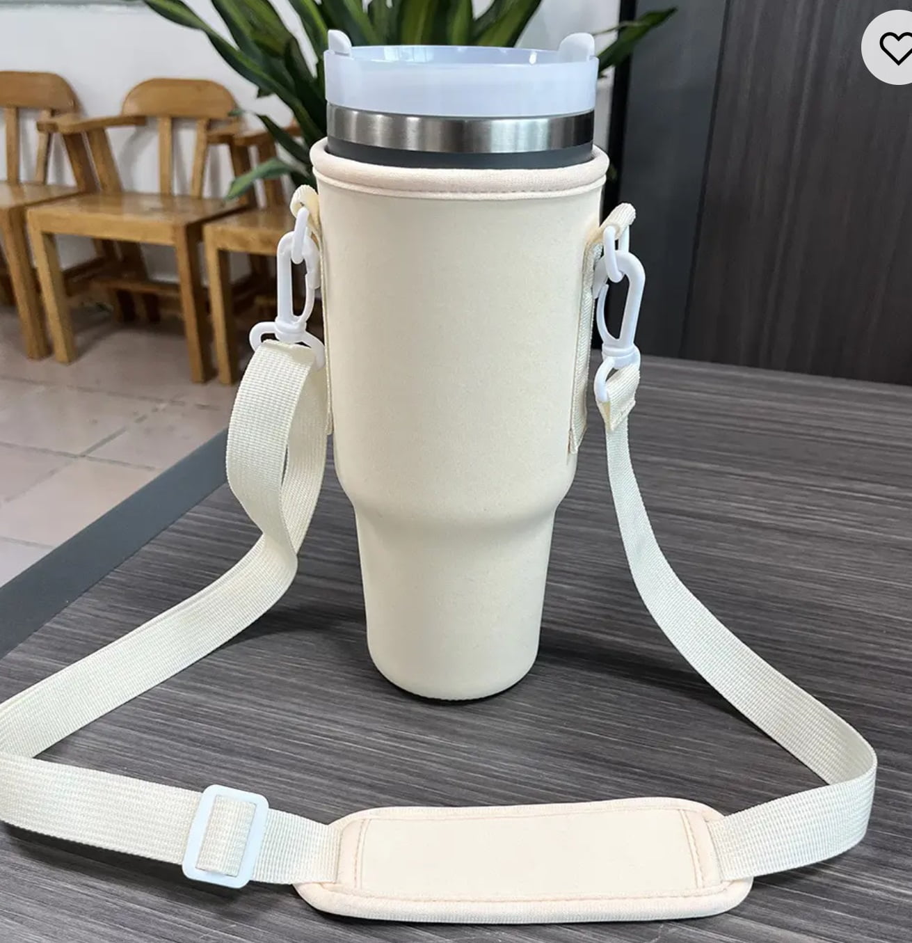  2 Pack Tumbler Carrier，Compatible with Stanley Adventure  Quencher Travel Tumbler 40oz (2 milk color): Home & Kitchen