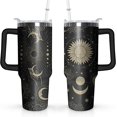 thumbnail image 1 of 40 oz Sun and Moon Tumbler with Handle and Straw Lid,Leak Proof Travel Stainless Insulated Tumbler,Cup Holder Friendly,Perfect for Outdoor Travel Car and Sports, 1 of 6