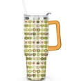 thumbnail image 1 of 40 oz Travel Apple Tumblers with Lids Straws Vacuum Insulated Apple Tumbler with Handle Flip Straw Lid Leak Proof Stainless Steel Cup Great Gifts for All, 1 of 5