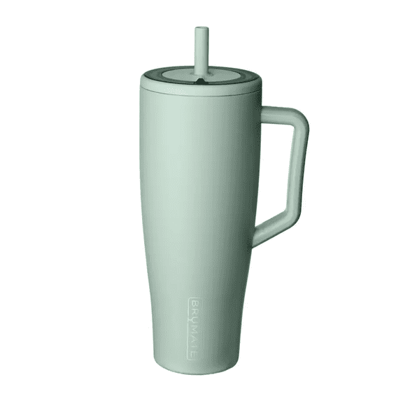 40 oz Tumbler with Handle and Straw 100% Leakproof Insulated Tumbler with Lid and Straw Made of Stainless Steel Cup Holder Friendly Base 40oz Sage perfect for dates, birthdays, Valentine's