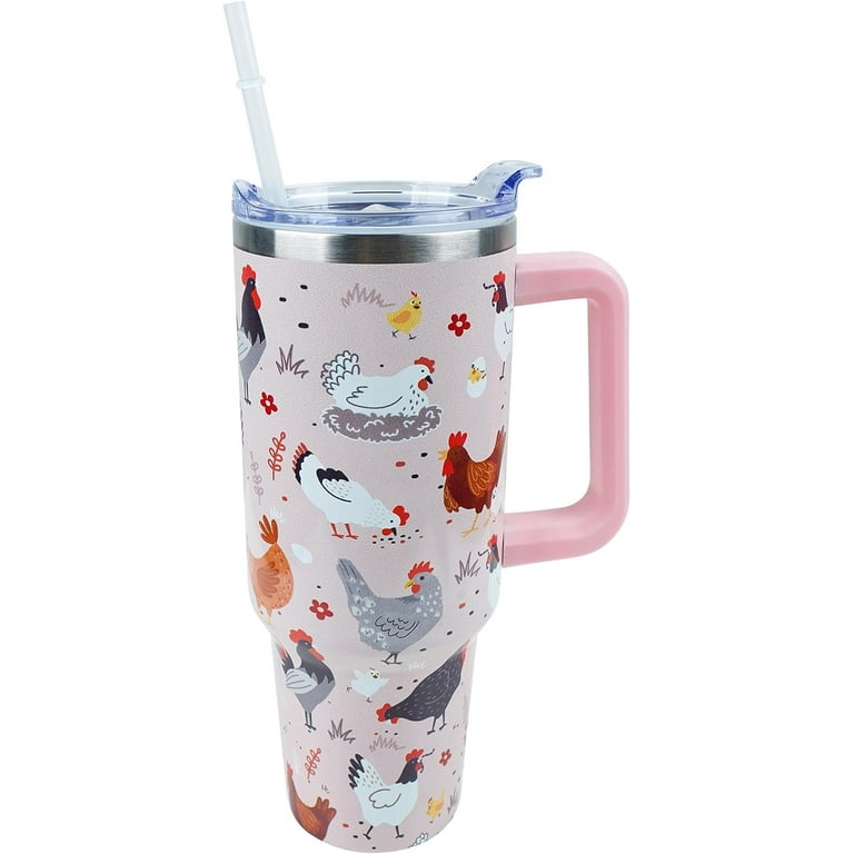 Stainless Steel Insulated Coffee Cup Drink Hot And Cold With Straw