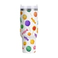 thumbnail image 1 of 40 oz Tumbler With Handle Stainless Steel Insulated Tumbler With Lid for Car Cup Holder Cartoon Candy Pattern, 1 of 9