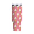 thumbnail image 1 of 40 oz Tumbler With Handle Stainless Steel Insulated Tumbler With Lid for Car Cup Holder Ice Cream Pattern, 1 of 9