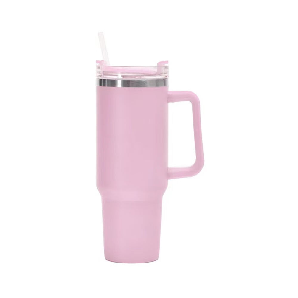 40 oz Tumbler With Handle Stainless Steel Insulation Glass Travel Mug