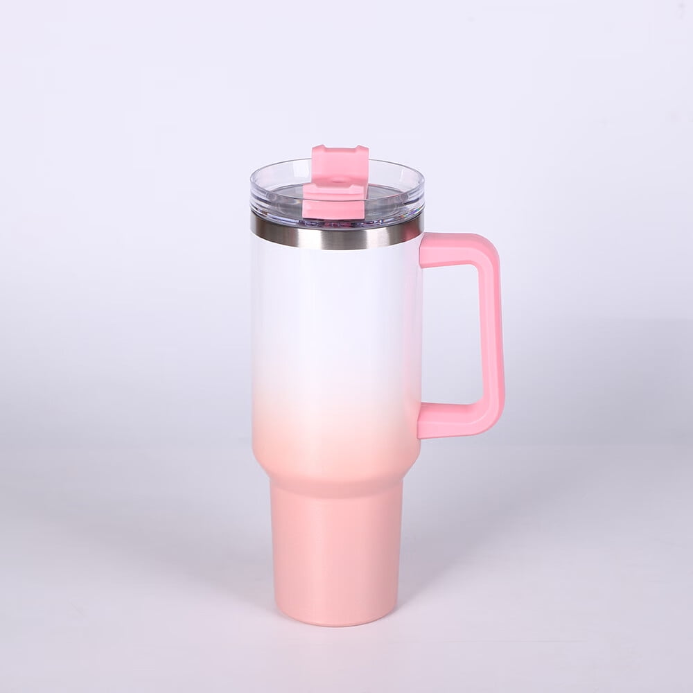 40 oz Tumbler With Handle Stainless Steel Insulation Glass Travel Mug