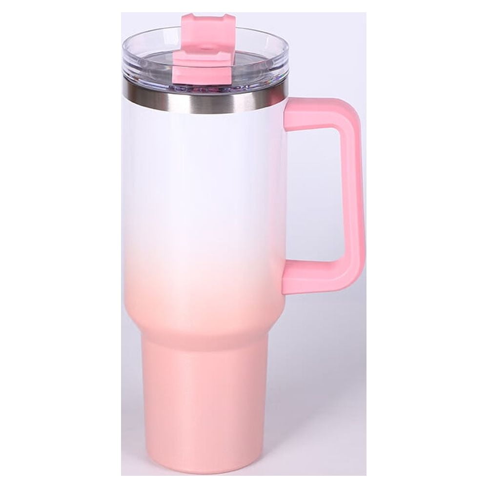 40 oz Stainless Steel Insulated Tumbler with Handle and Screw-Top