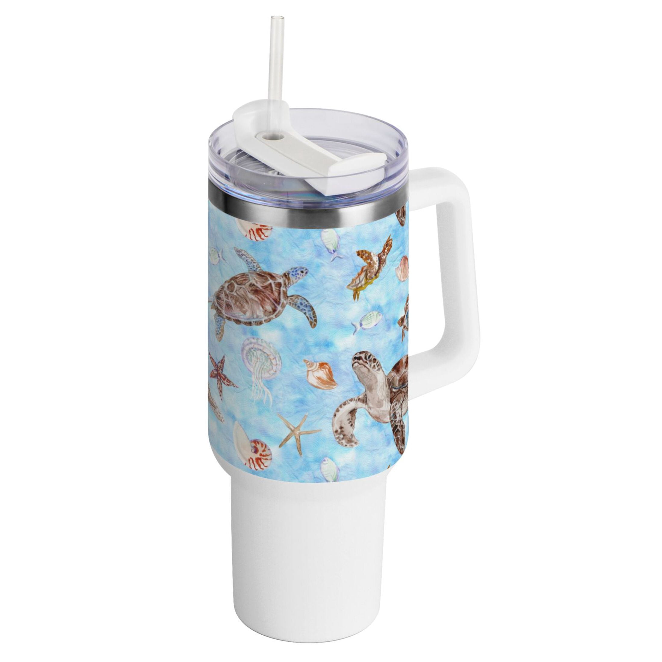 Maule Tartan Crest 40 oz Insulated Tumbler with Handle