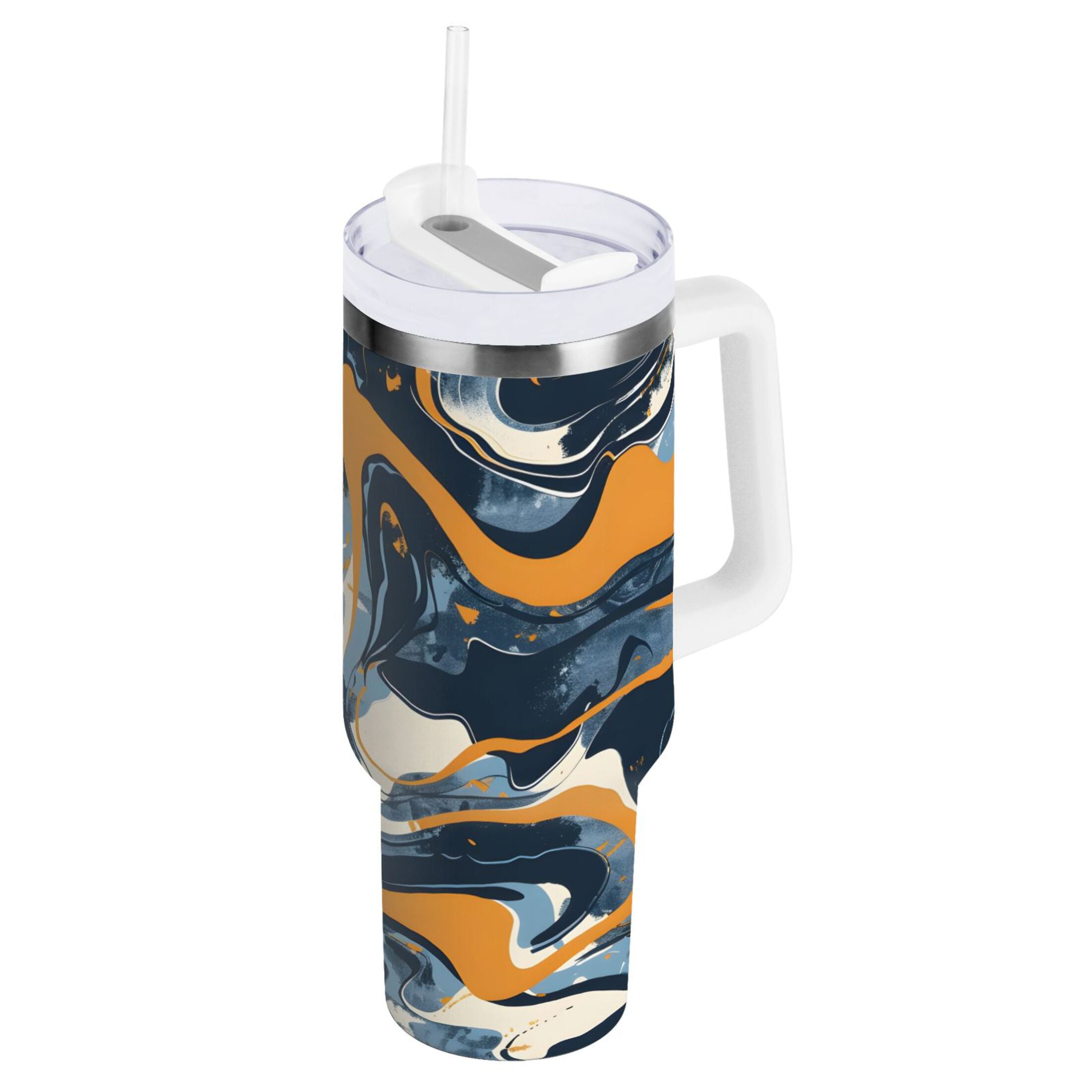 MacLaren Weathered Tartan Crest 40 oz Insulated Tumbler with Handle main image 0