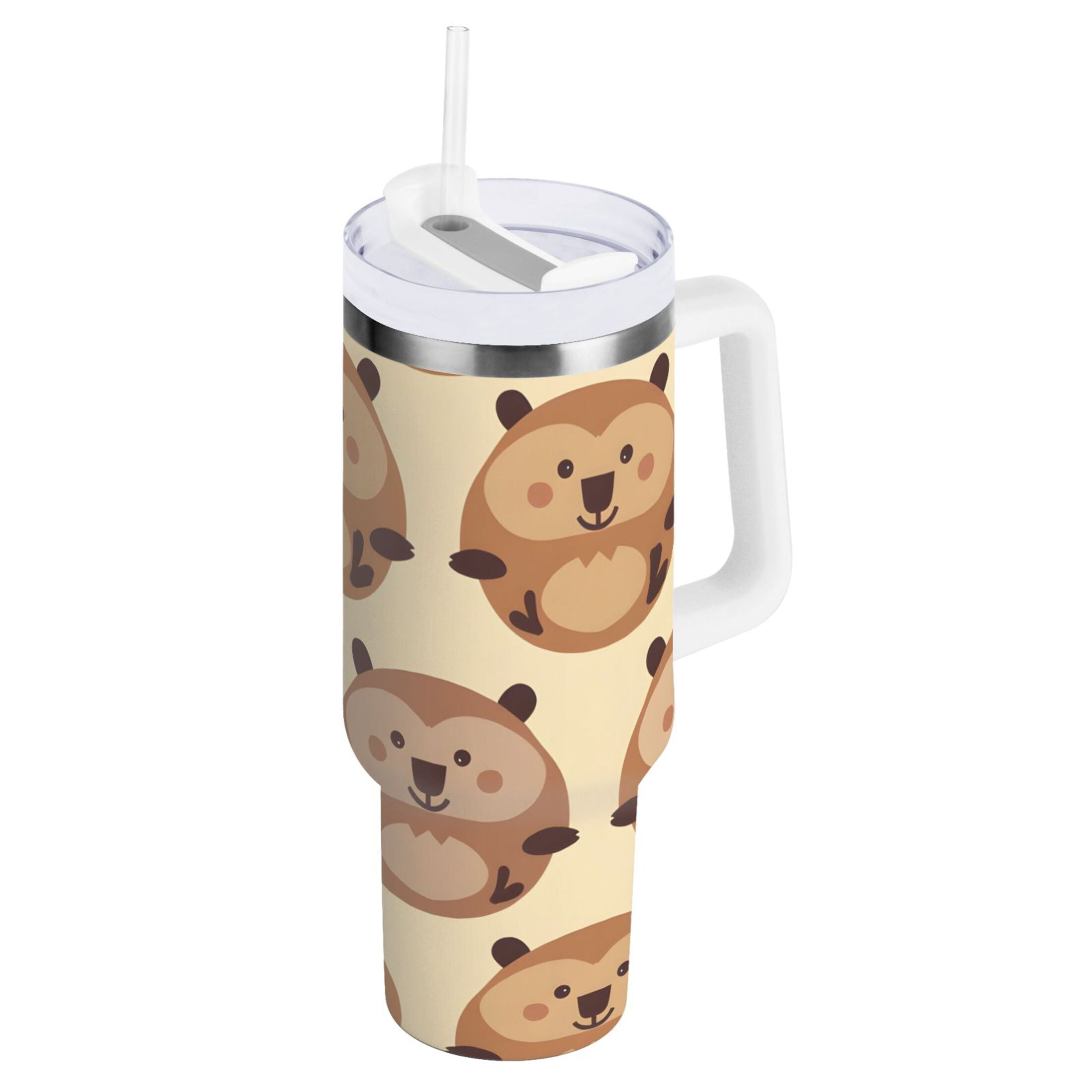 Hogg Tartan Crest 40 oz Insulated Tumbler with Handle