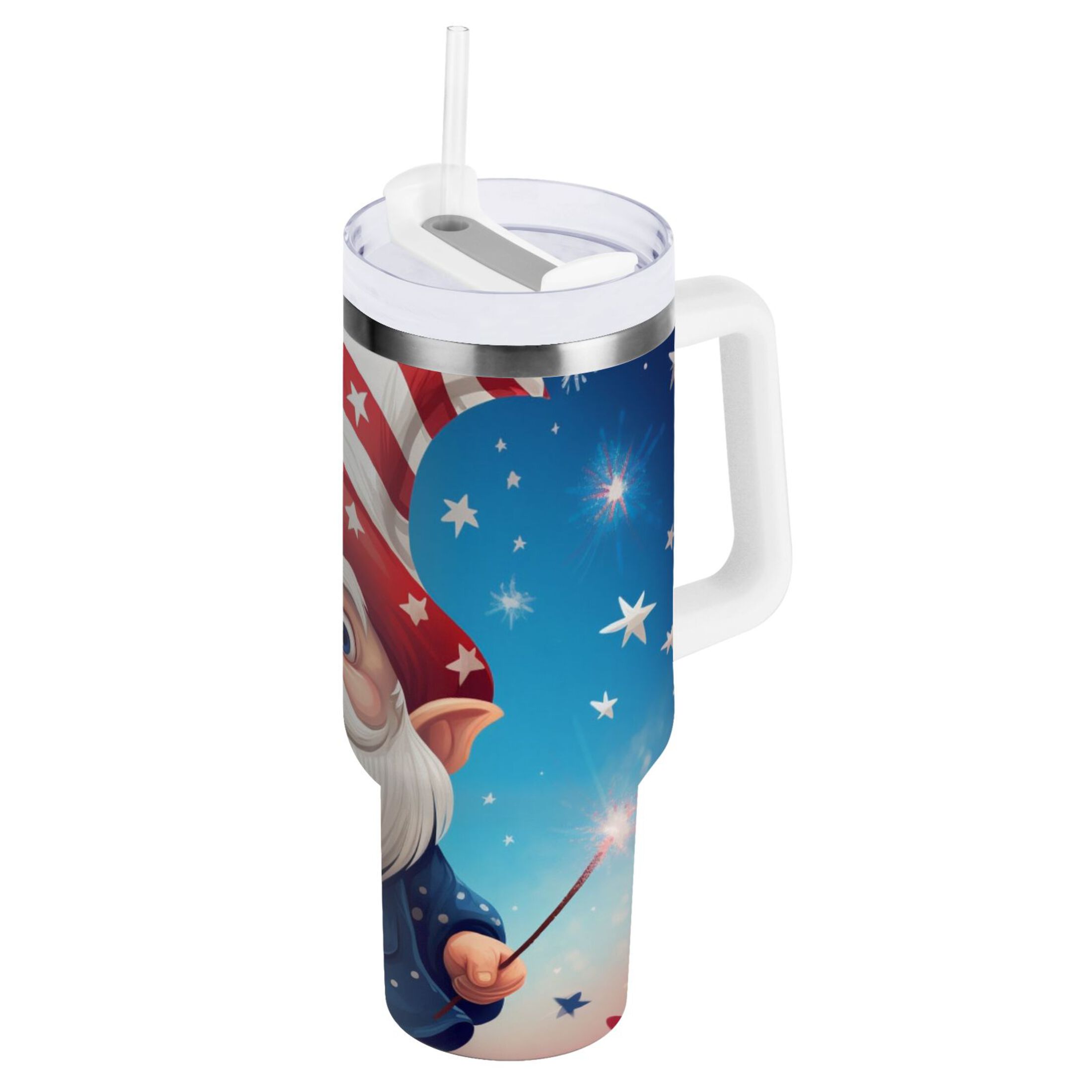 Garden Tartan Crest 40 oz Insulated Tumbler with Handle main image 1