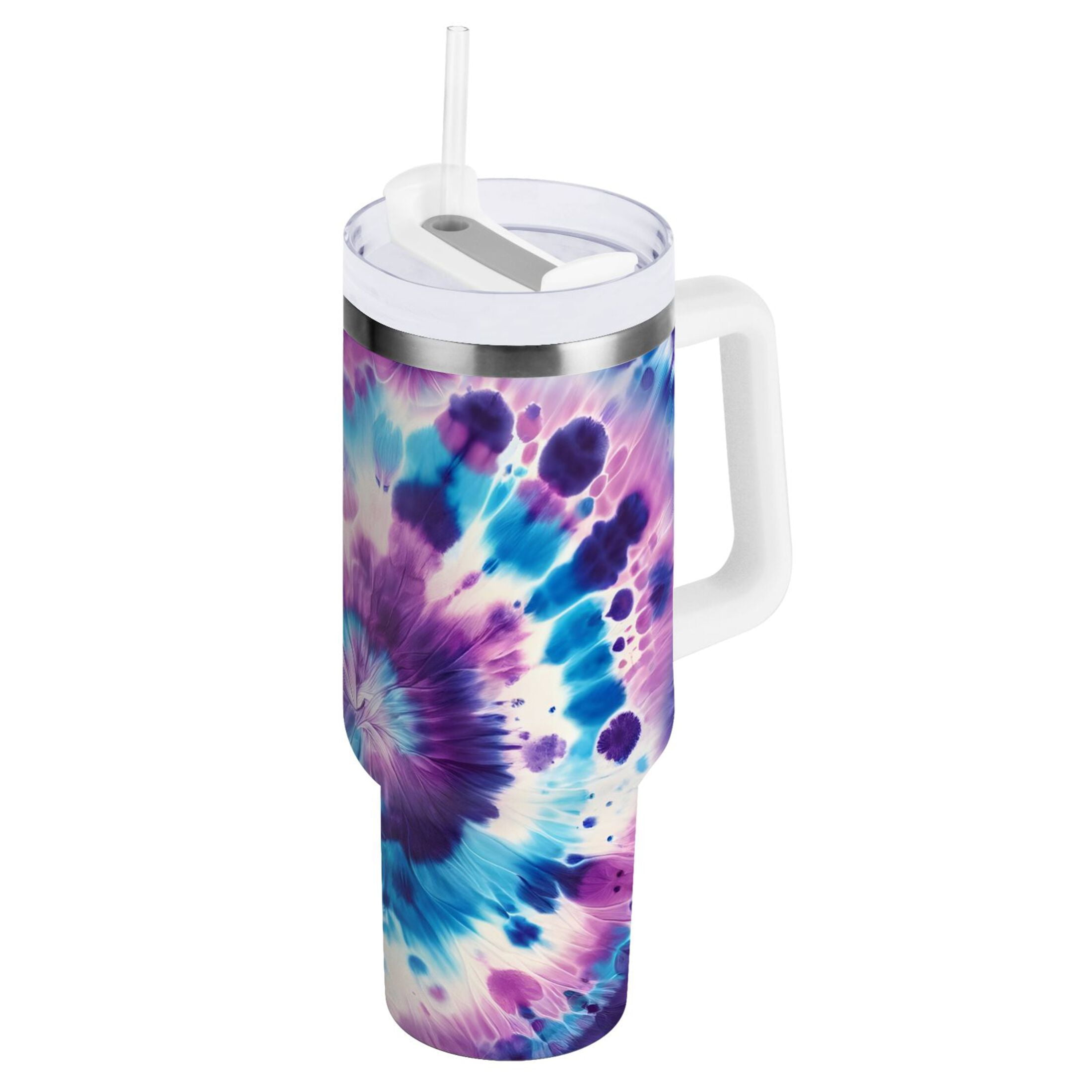 Wood Tartan Crest 40 oz Insulated Tumbler with Handle
