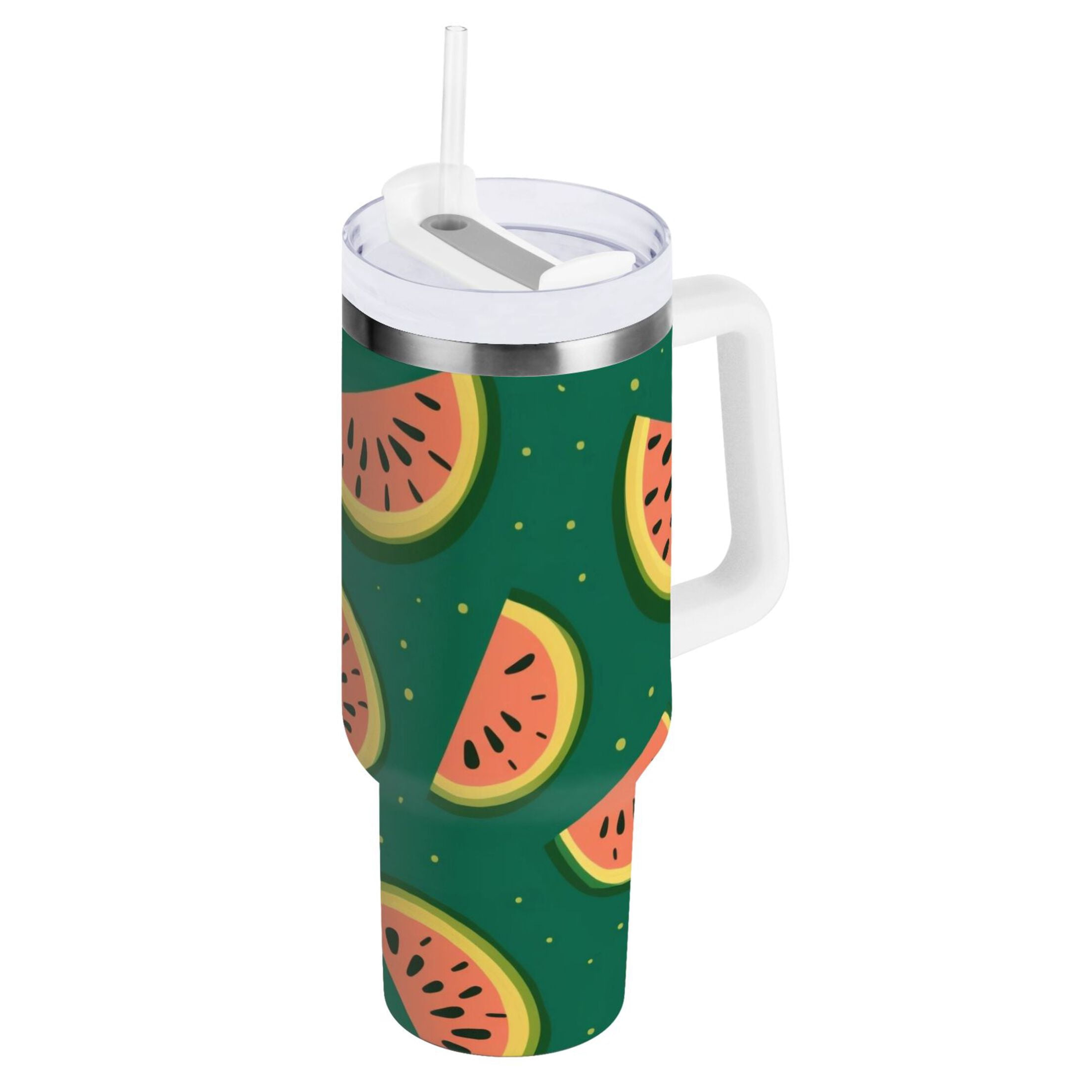 Fergusson Weathered Tartan Crest 40 oz Insulated Tumbler with Handle