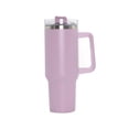 thumbnail image 1 of 40 oz Tumbler with Handle and Straw, Travel Mug for Car, Stainless Steel Tumblers Reusable Vacuum Quencher Tumbler for adults, 1 of 7