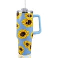 thumbnail image 1 of 40 oz Tumbler with handle,Insulated Tumbler with Lid and Straw,Vacuum Thermal Cup with Handle, 1 of 5