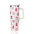 thumbnail image 1 of 40 oz Valentines Tumbler with Handle and Straw, Stainless Steel Insulated Gnome Heart Tumbler 40 oz, Reusable heart tumbler with Leak Proof Lid, Valentines Gifts for Her, 1 of 6