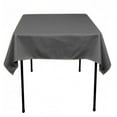 thumbnail image 1 of 40 pack 60"x 60" Square Overlay Tablecloth 100% polyester Wholesale Wedding", (Color: Charcoal Grey), 1 of 1