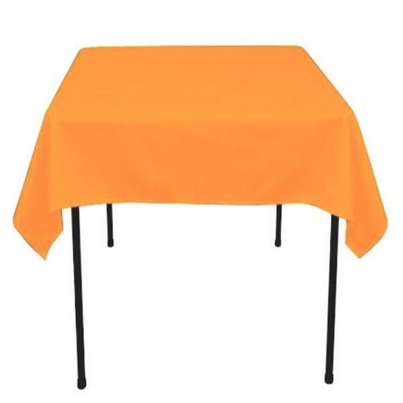 40 pack 60"x 60" Square Overlay Tablecloth 100% polyester Wholesale Wedding", (Color: Orange)