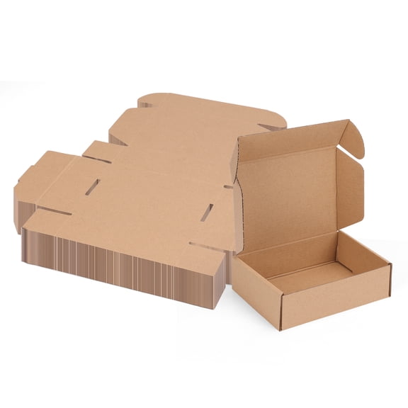 (40 pack)7x5x2 inches Shipping Boxes, Tab Lock Tuck Top Mailer Boxes for Packaging Small Business, Small Cardboard Gift Boxes for Wrapping Mailing Present