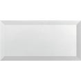 thumbnail image 1 of 40 pack White 3 in. x 6 in. Beveled Polished Marble Subway Wall and Floor Tile (5 sq. ft./Case), 1 of 2