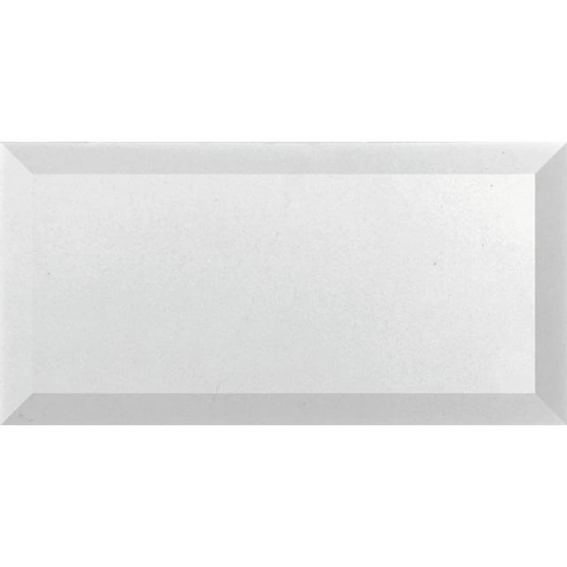 40 pack White 3 in. x 6 in. Beveled Polished Marble Subway Wall and Floor Tile (5 sq. ft./Case)
