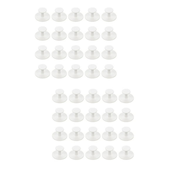 40 pcs  Adhesive Cabinet Knobs Instant Handles Self-Stick Handles for Window Cabinet