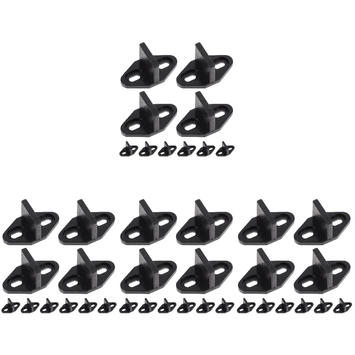 CIMAXIC Sliding Door Bottom Floor Guide Black Pom Easy Installation ...