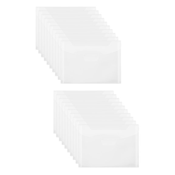 CIMAXIC Transparent Clear File Bags Document Holders for Home and Office Organization, Plastic Folder