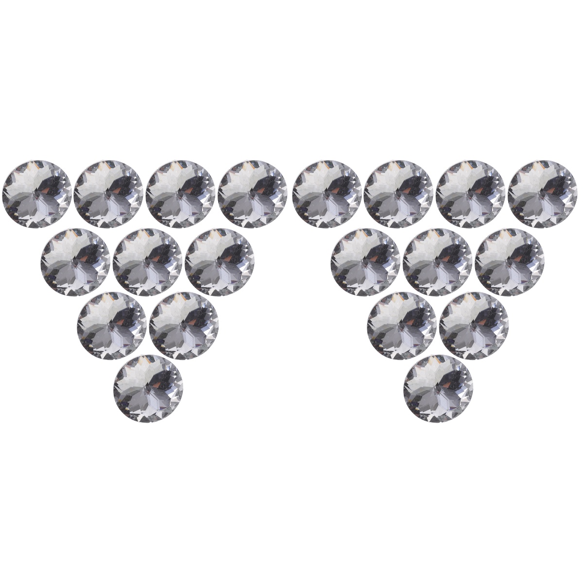 40 pcs Decorative Crystal Buttons Upholstery Button Sofa Bed Headboard Button