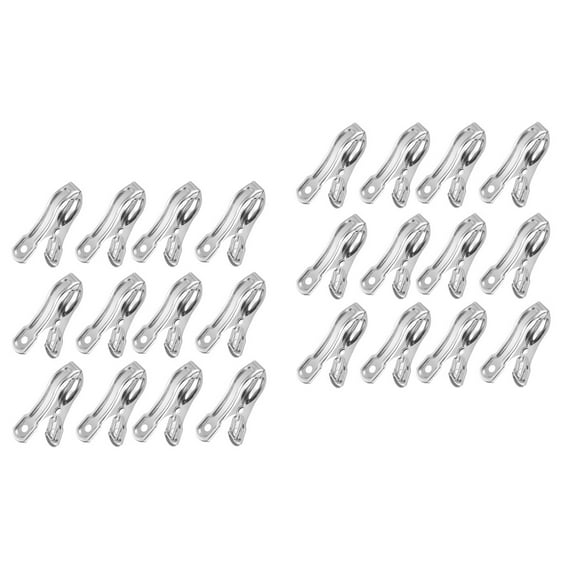 MERRYHAPY Garden Clips Silver Stainless Steel for Plant Covers and Sunshade