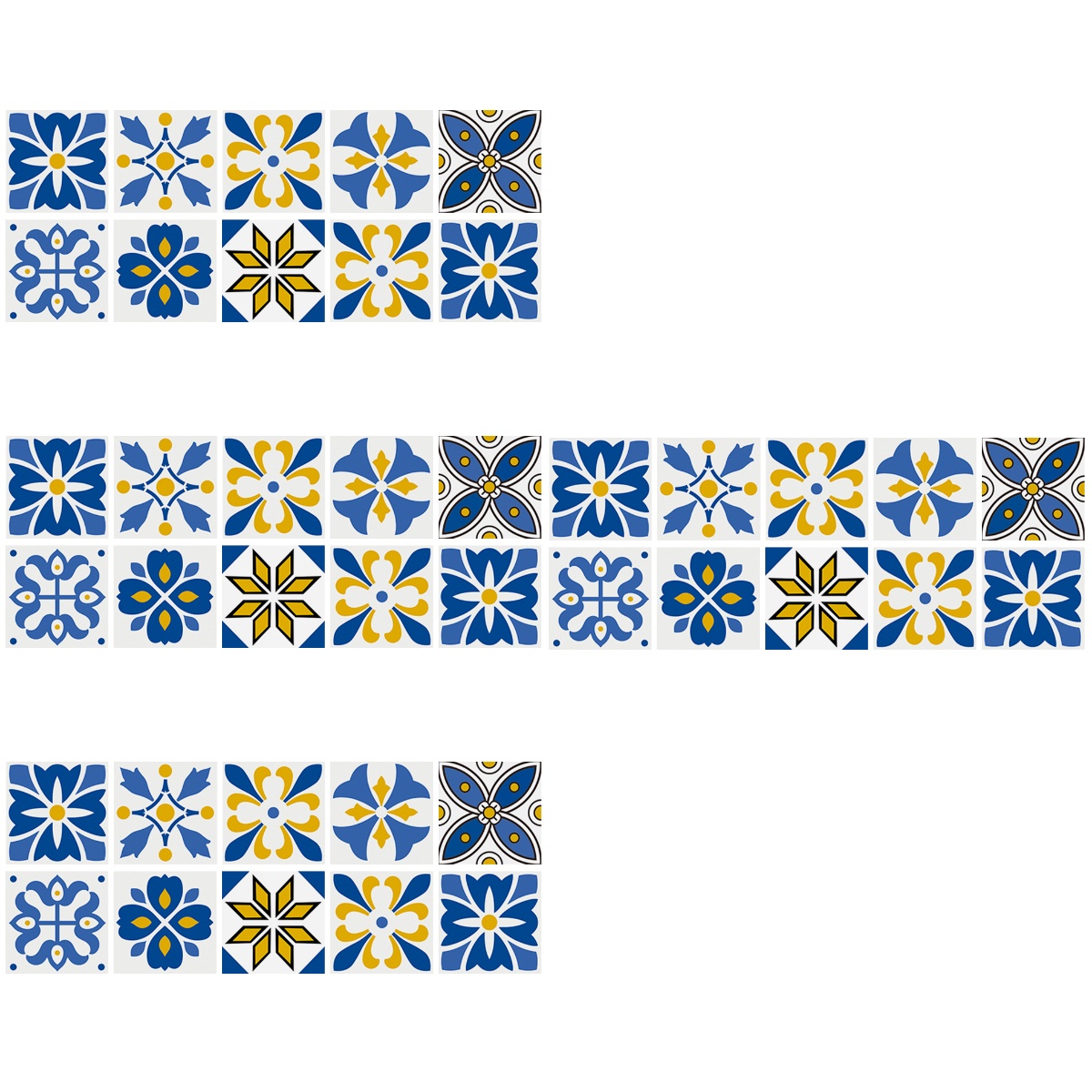 40 pcs Peel and Stick Tiles Selfadhesive Kitchen Tile Stickers