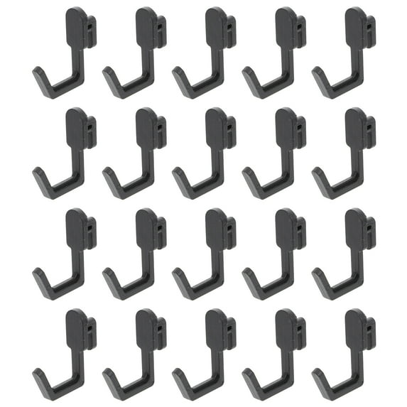 unbranded 40 pcs Storage Hook Replacement J Shape Peg Hook for Peg Board Organizer Tool