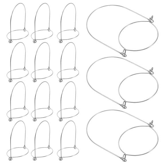 40 pcs Stainless Steel Jars Handles Hangers Mason Canning Jars Metal Wire Hangers Rings