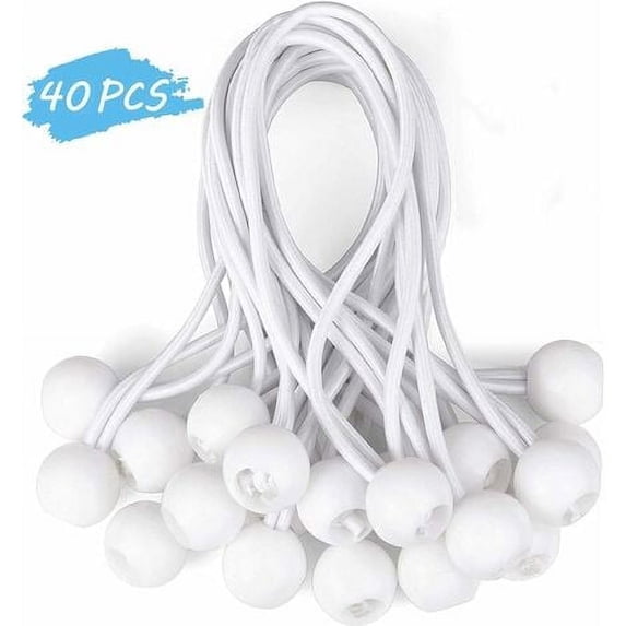 40 pcs White Multifunctional Tent Fixed Rope Ball