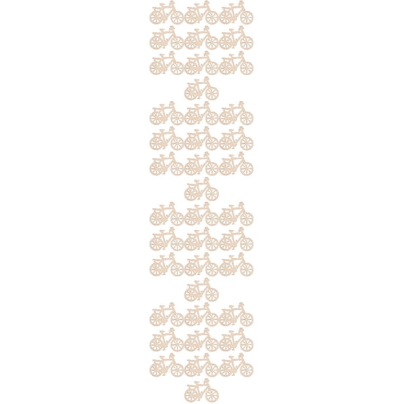 40 pcs Wooden Cutouts Unfinished Wood Chips DIY Crafts Wood Slices Unpainted Bike Cutouts