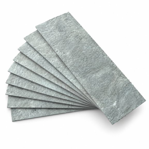 40-piece Mountain Rock Peel And Sticksplash Wall Tiles 3" X 12" Pvc Faux Stone On For Kitchen Bathroom Laundry Room Camper Firepl