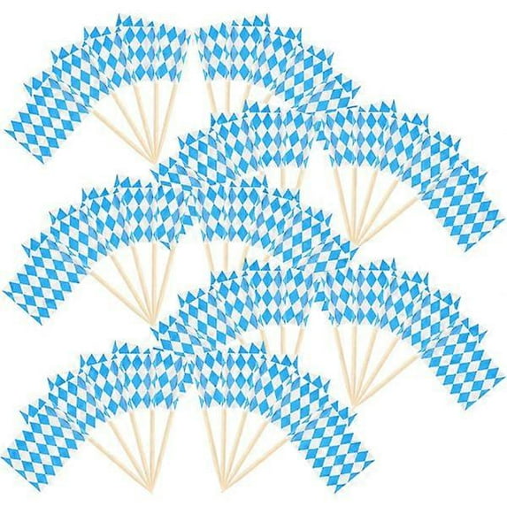 40 pieces Oktoberfest decorations, Oktoberfest, Oktoberfest flag toothpicks, toothpicks, Oktoberfest table decoration, party decoration