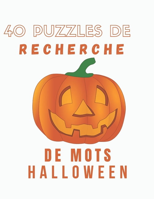40 puzzles de recherche de mots Halloween: mot mêlé special Halloween pour les adultes et enfants, (Paperback)