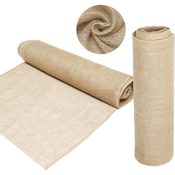40'' x 100 ft Burlap Fabrics Roll Natural Burlap Tree Wrap Winter Garden Frost Plant Protection Blankets Cloth Weed Barrier Craft Projects and Party Decor