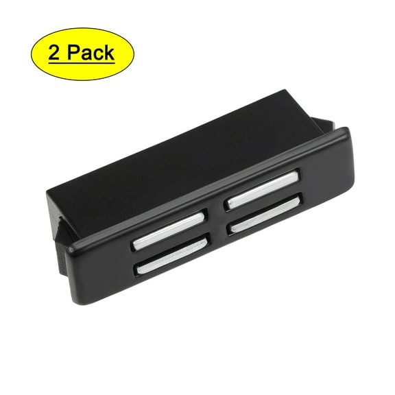 40 x 14 x 11mm Magnetic Latches Catch Plastic Black 2 Pack