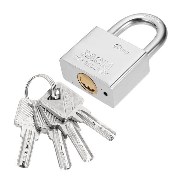 40 x 20 x 61mm Heavy Duty Lock Alloy Steel High Security Padlock with 4 Keys