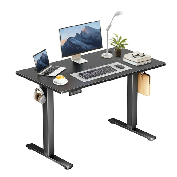 40" x 24" Electric Height Adjustable Standing Desk with Memory Presets, Ergonomic Sit-to-Stand Desk for Home Office, Black