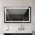 thumbnail image 1 of 40 x 24 Inch LED Bathroom Mirror for Vanity, Wall Mounted Lighted Mirror with Lights Dimmable Anti-Fog Function, 1 of 6