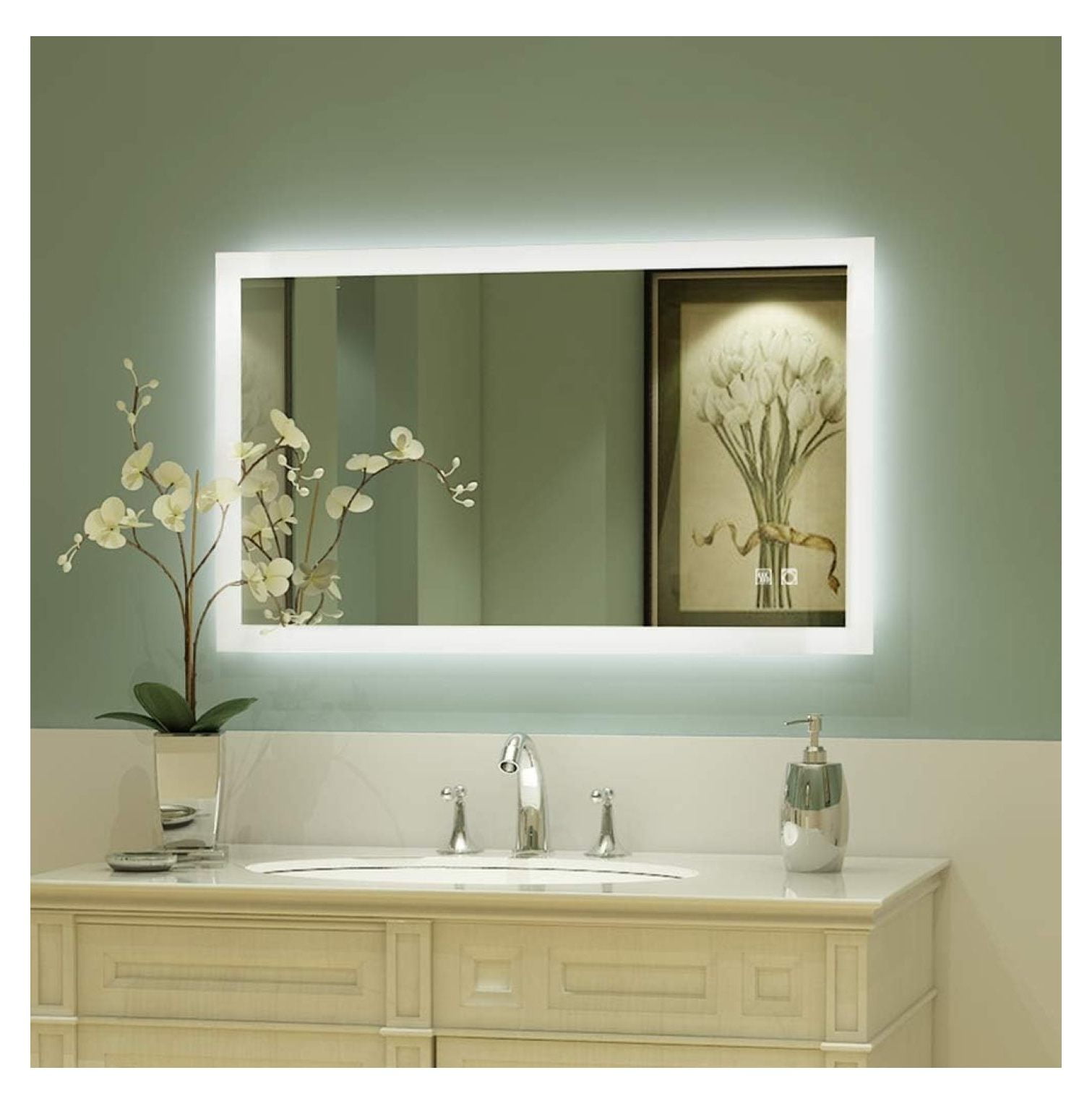 40 x 24 inch Backlit LED Lighted Bathroom/Vanity Mirror+Anti Fog