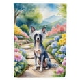 thumbnail image 1 of 40 x 28 in. Chinese Crested Spring Path House Flag, 1 of 1