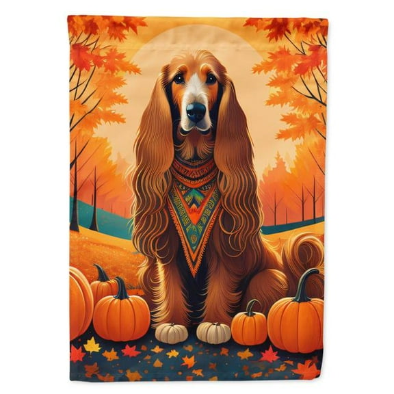 40 x 28 in. Unisex Afghan Hound Fall House Flag